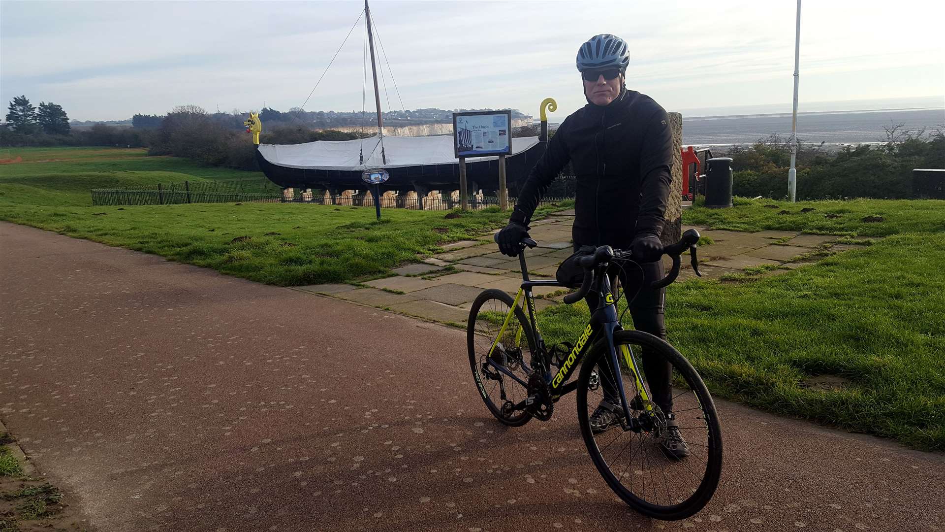 The start of the Viking Coastal Trail at Pegwell Bay