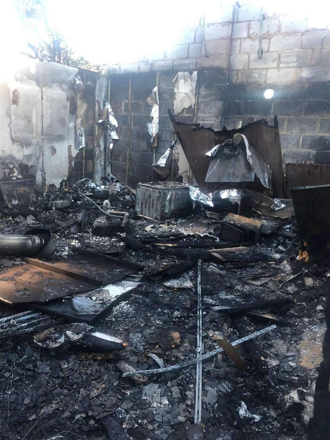 Lavender Cottage was destroyed by fire