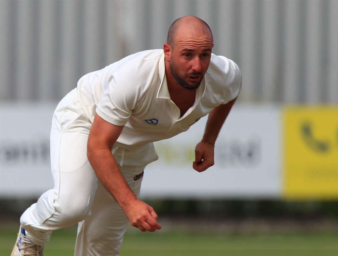 Anthony Mosca - claimed 3-24 as Canterbury moved off the foot of the Kent League Premier Division with victory over leaders Minster. Picture: Gary Restall