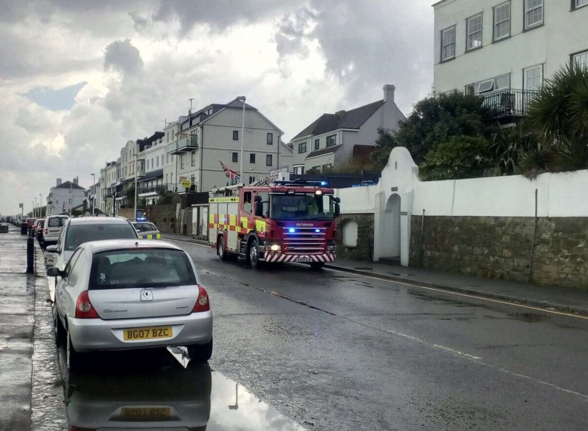 Emergency services at the scene