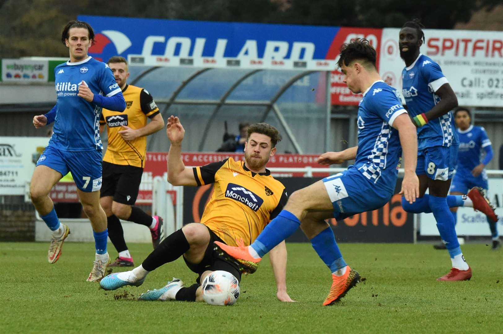 Maidstone United defender Sam Bone has signed a new deal with his hometown club. Picture: Steve Terrell