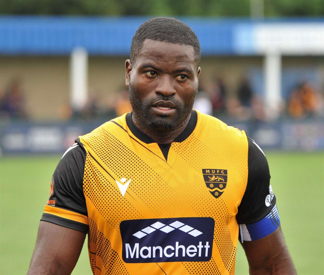 Maidstone captain George Elokobi Picture: Steve Terrell