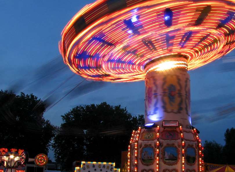 The nine-year-old girl was flung from the Twister ride, similar to the one pictured. Stock picture