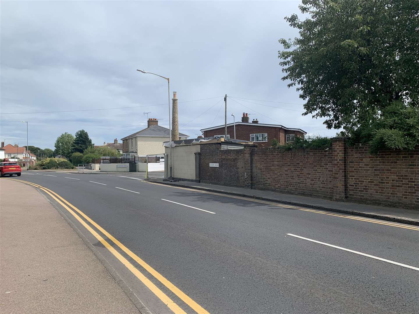 The historic 'watchtower' pillar has been rebuilt on the corner of St Leonard's Road in Deal