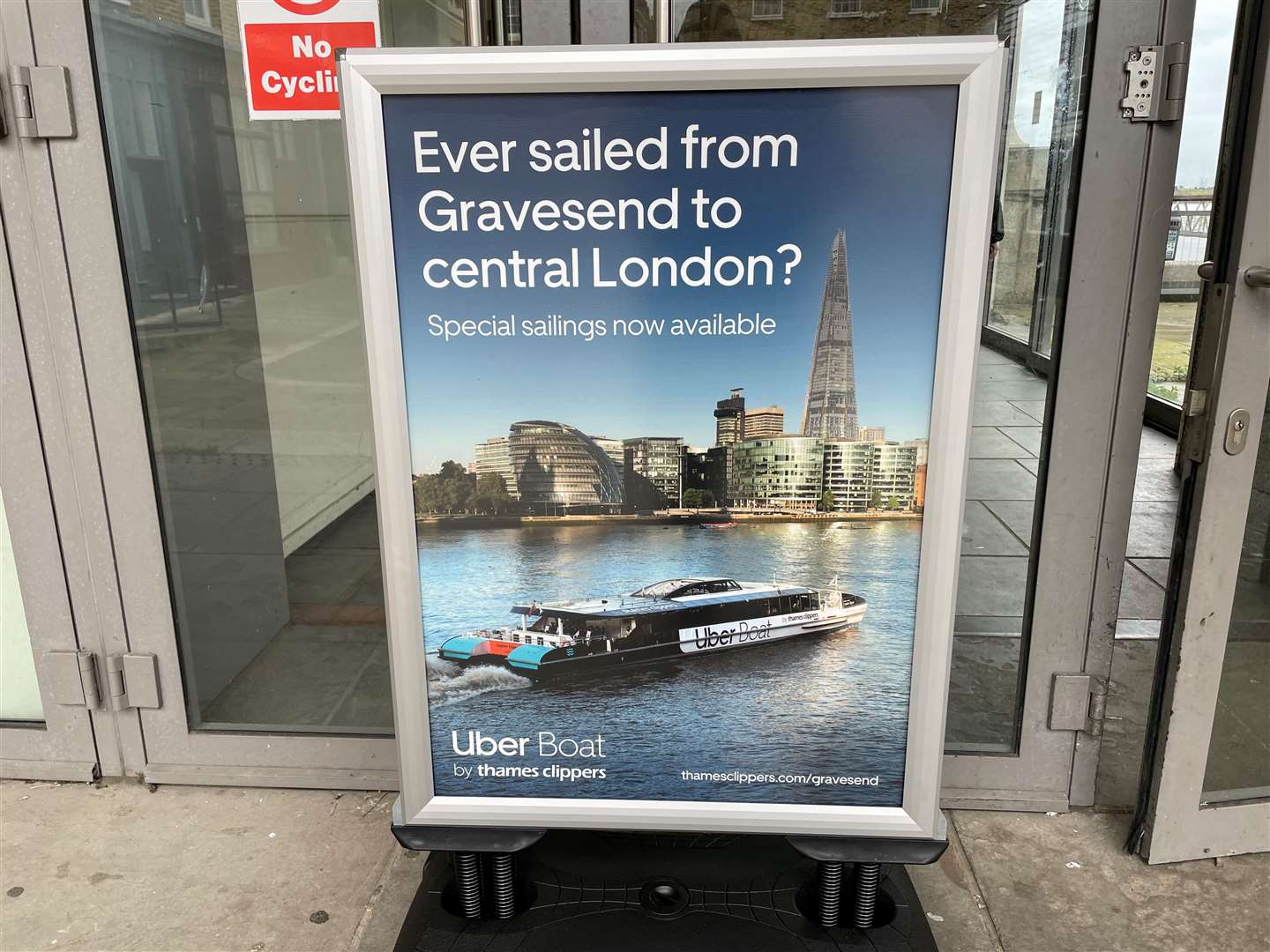 It was part of a special sailing from Gravesend into London