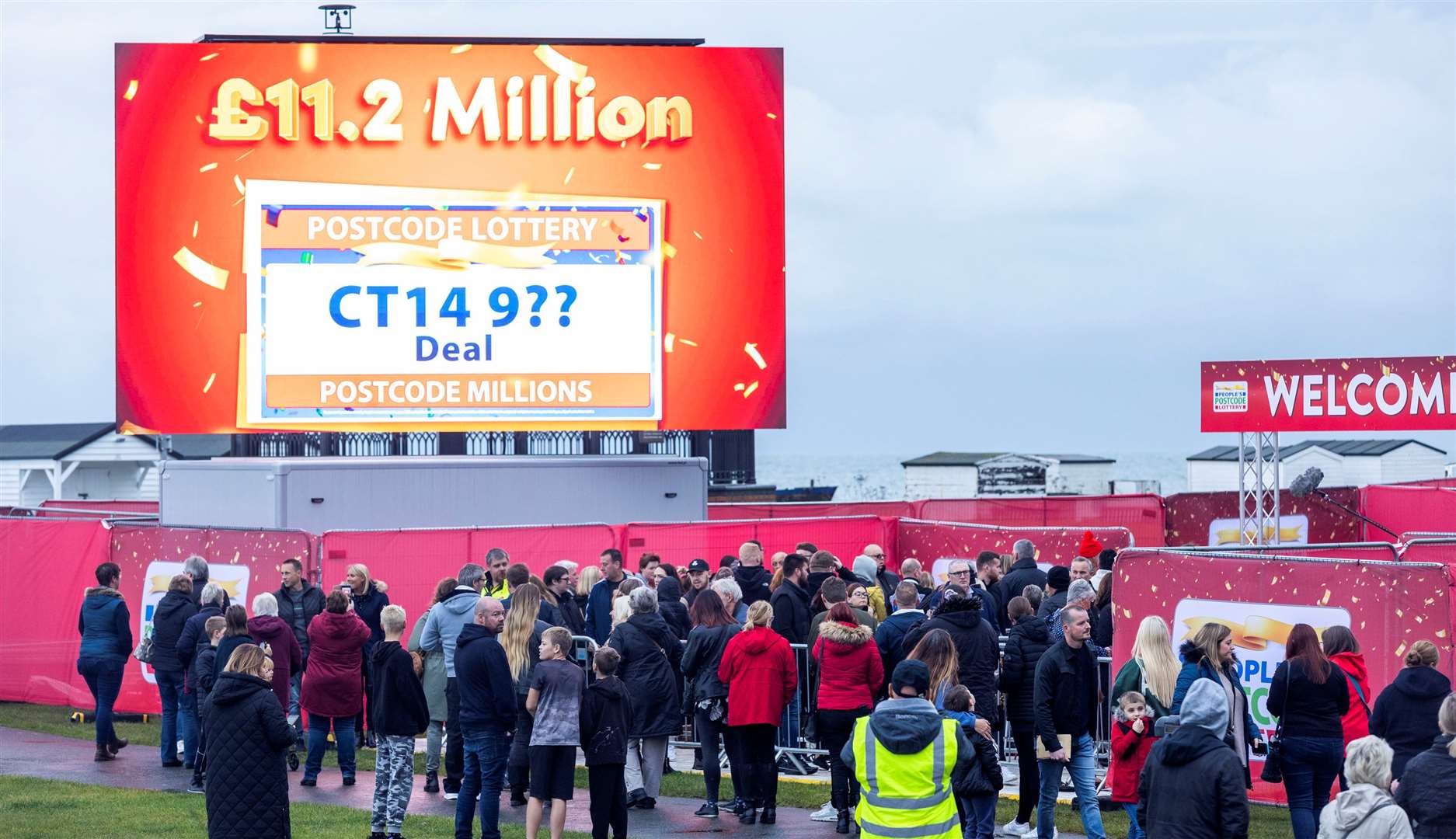 Over 1,400 winners collected prize cheques at Walmer Green on Saturday. Picture: PPL