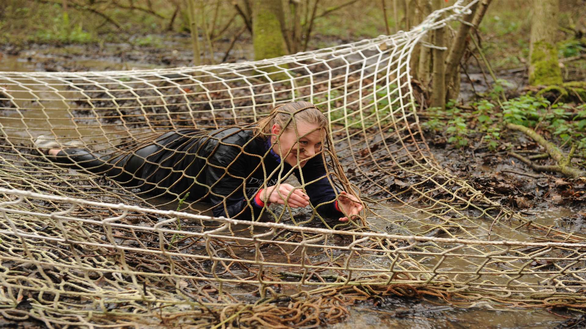 Reporter Clare Freeman testing the course at Deangate Ridge Golf Club