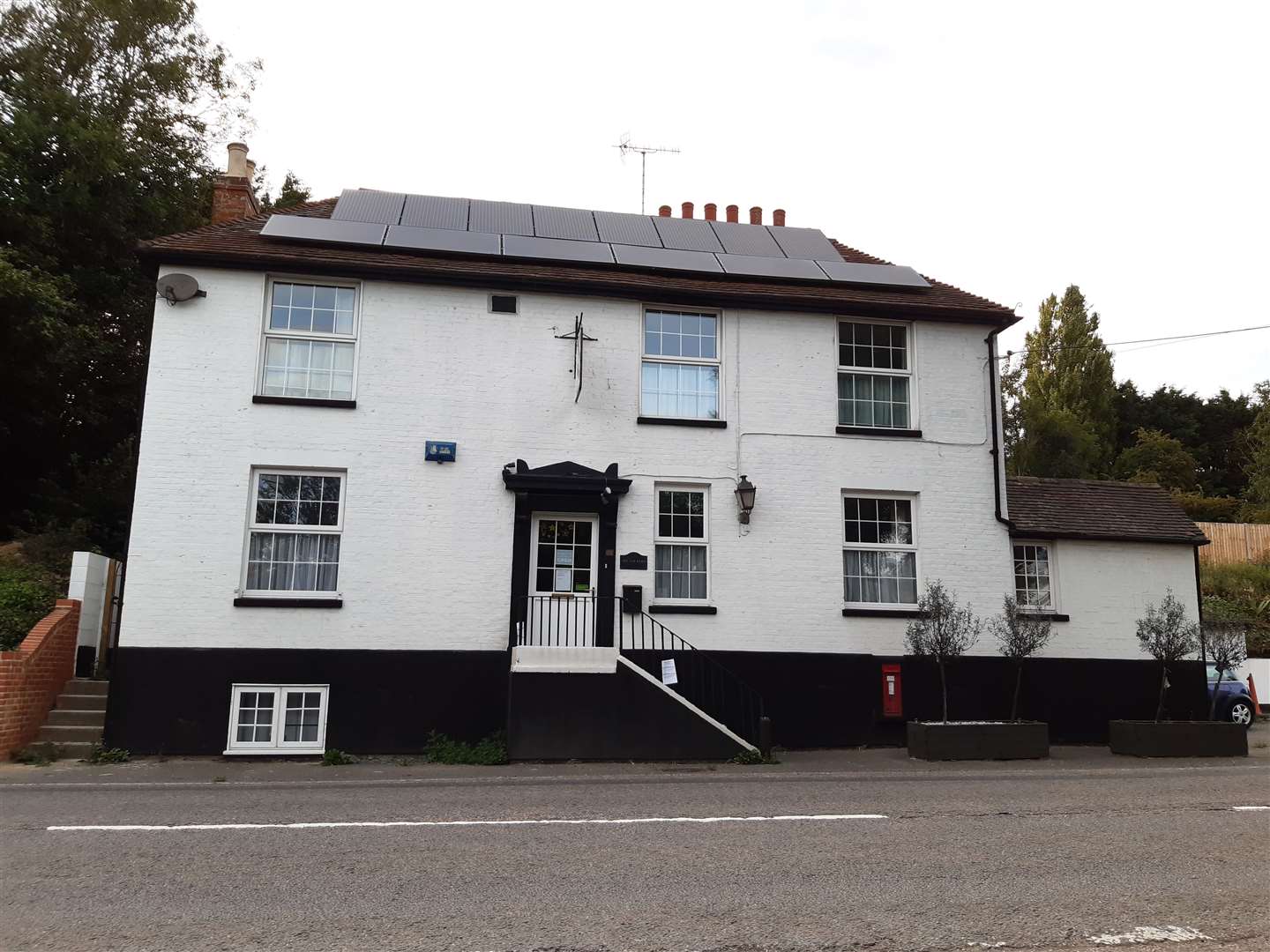 The building faces onto the A28