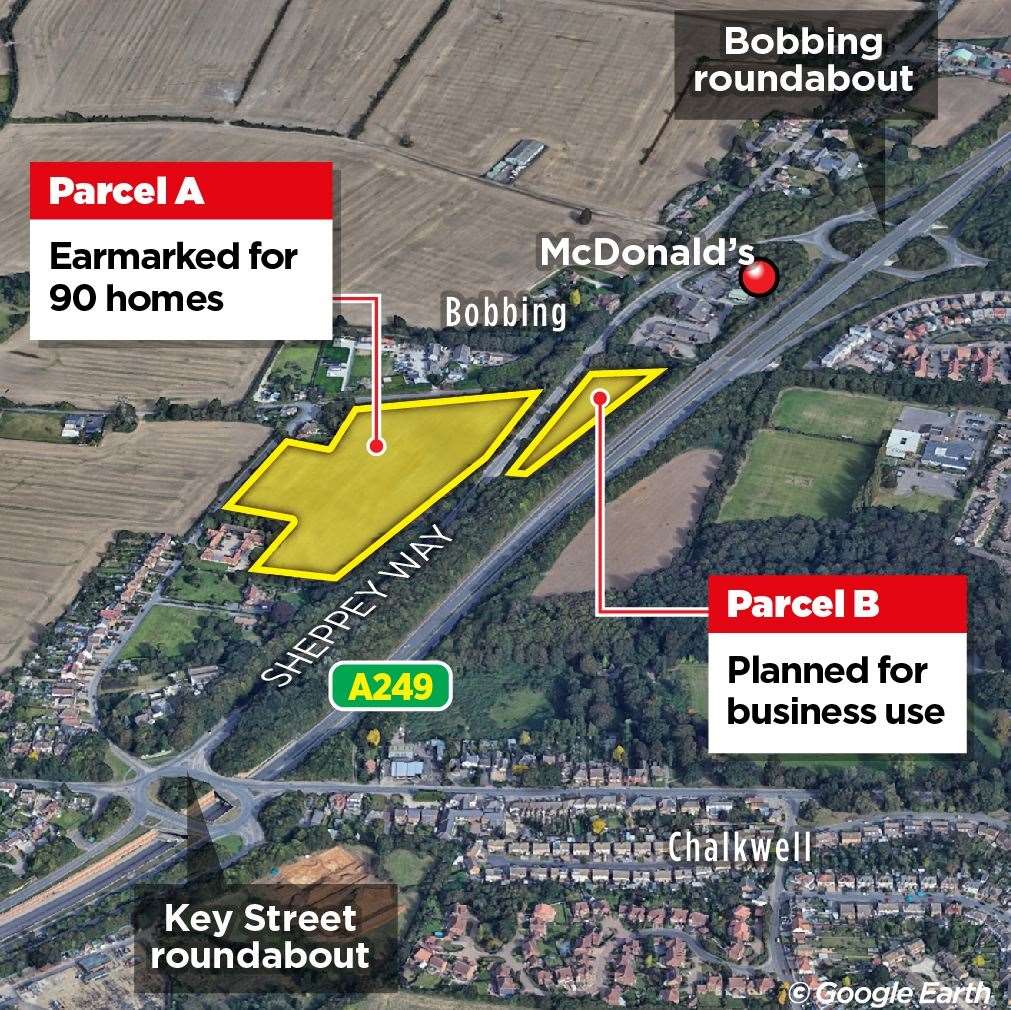 The location of the planned development near the busy Key Street roundabout