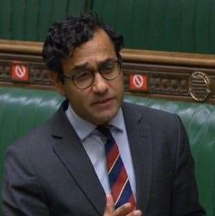 Boris Johnson confirms Medway will be getting a mass vaccine centre following a question from Rehman Chishti during PMQs in the House of Commons. Picture: ParliamentTV