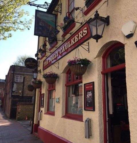 The Jolly Caulkers has been re-painted outside in traditional colours and, with its doors wide open, is ready to welcome anyone in off the street