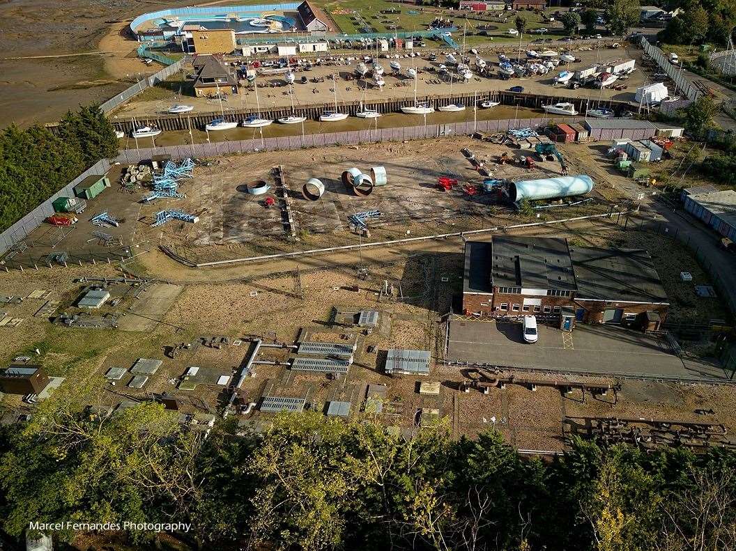 Much of the former gas depot near the Strand has already been cleared. Picture: Marcel Fernandes