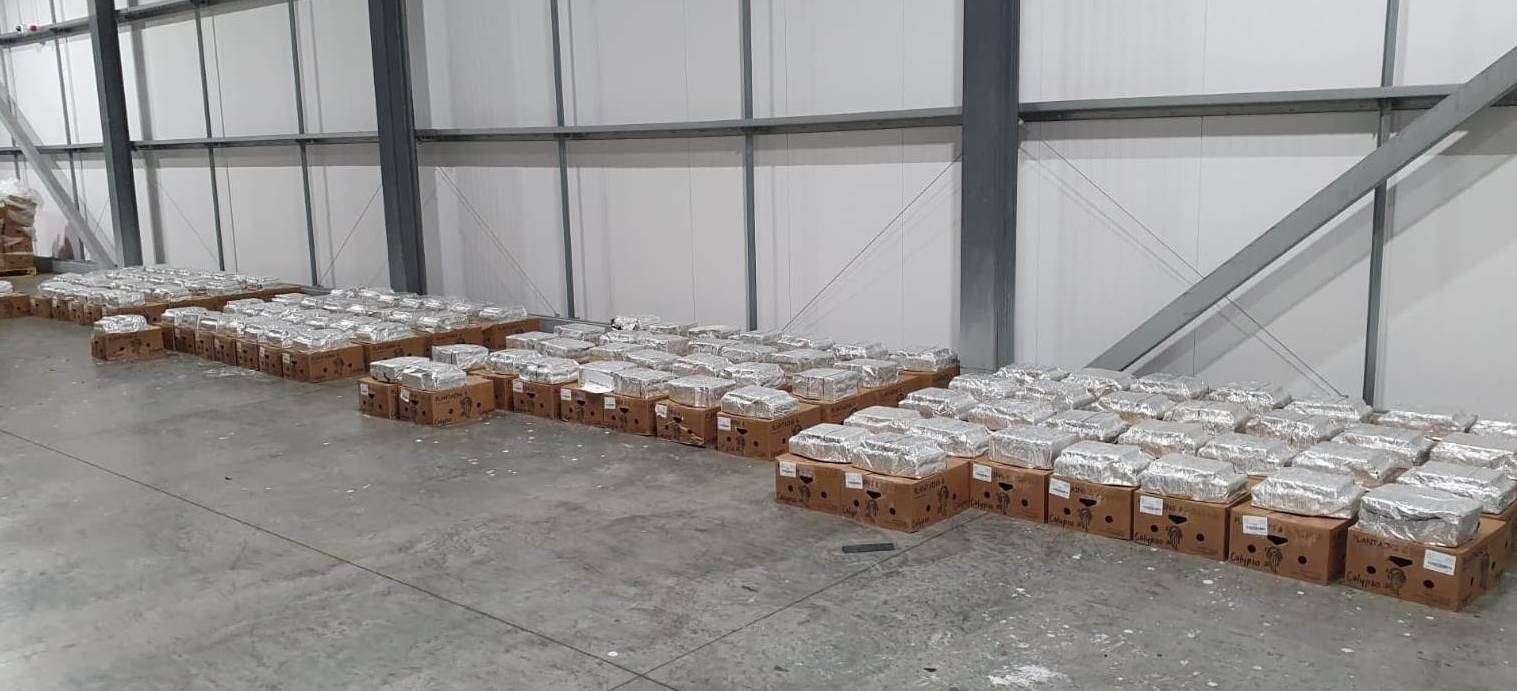 The seizure of 119 packages had arrived into Kent on a vessel from Ecuador in September 2020