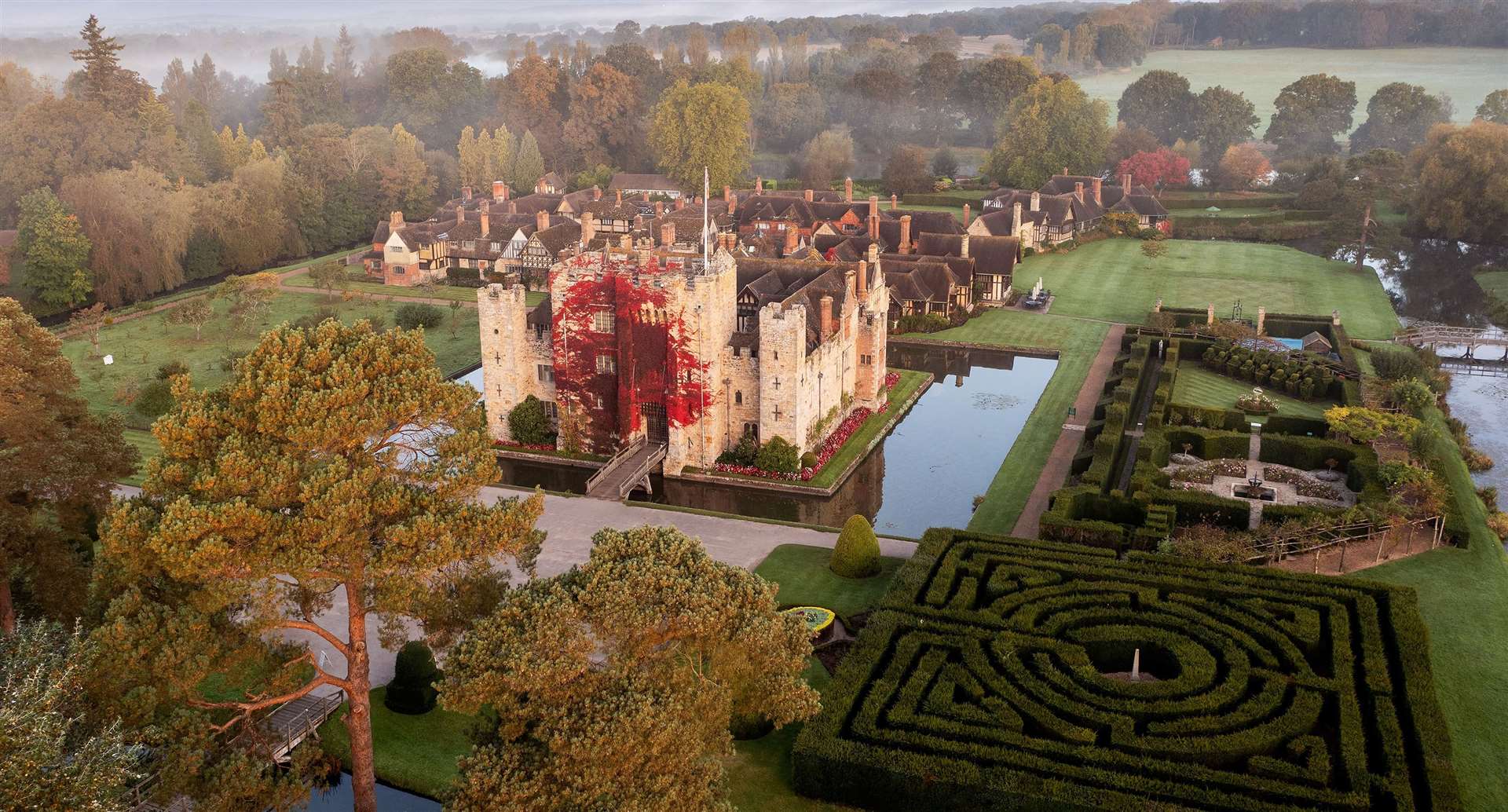 Stunning autumnal colours will be on display at Hever Castle from the end of September. Picture: Hever Castle and Gardens