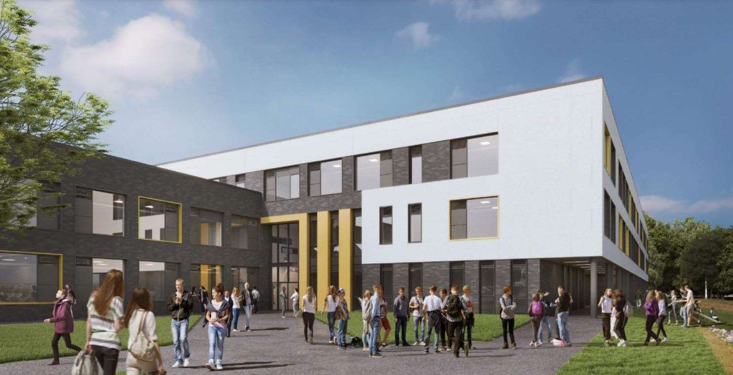 CGI of Park Crescent Academy at former Royal School for Deaf Children site in Margate. Picture: Bond Bryan