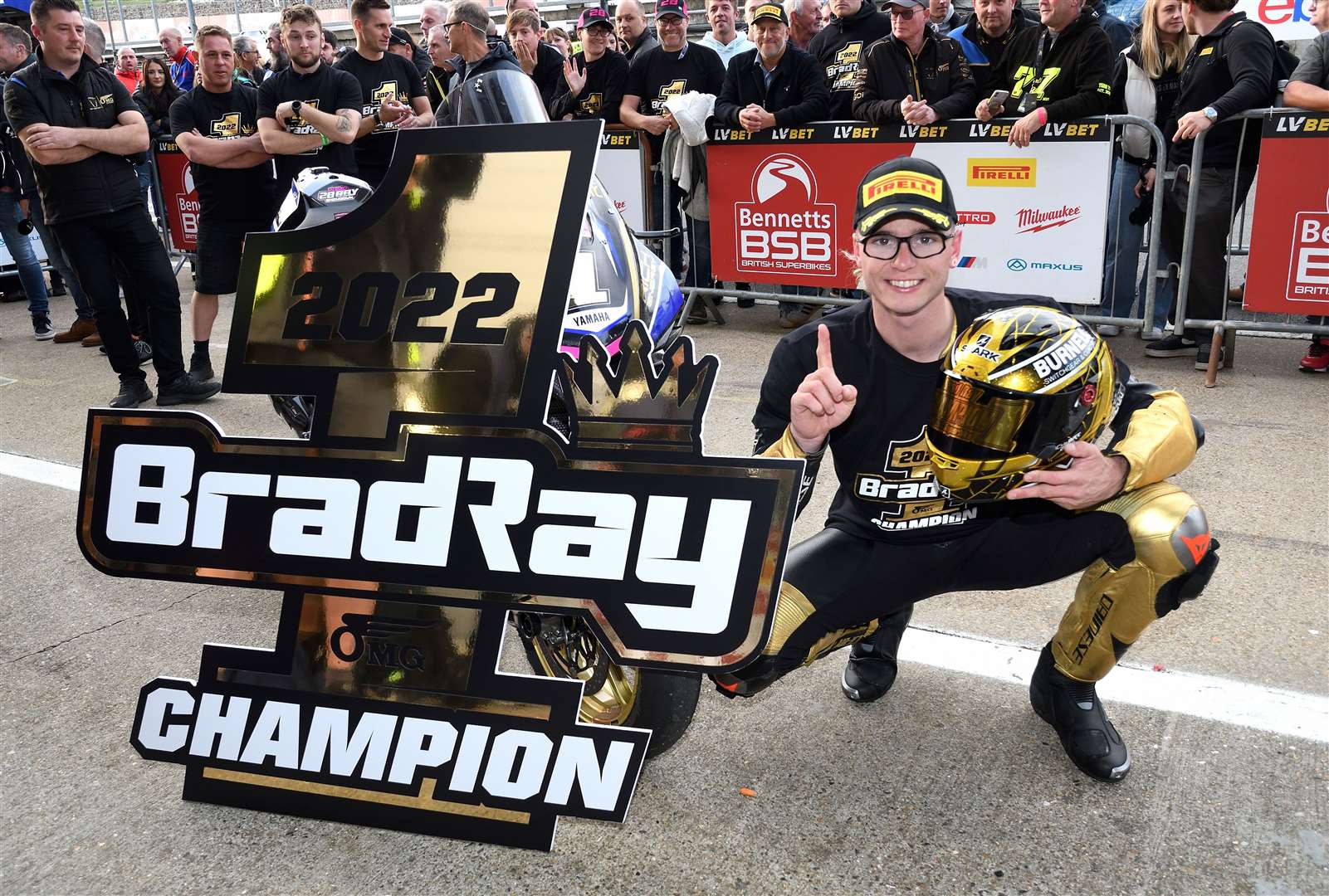 Bradley Ray left the BSB in 2022 after winning the championship at Brands Hatch. Picture: Simon Hildrew