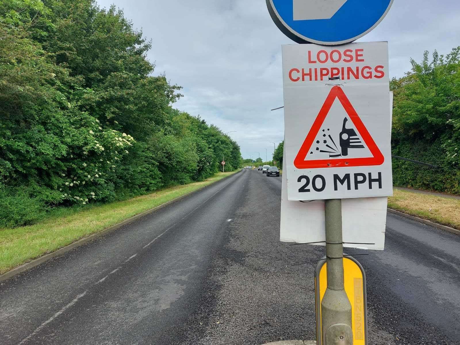 Drivers have criticised the condition of the Old Thanet Way, which has undergone micro-surfacing