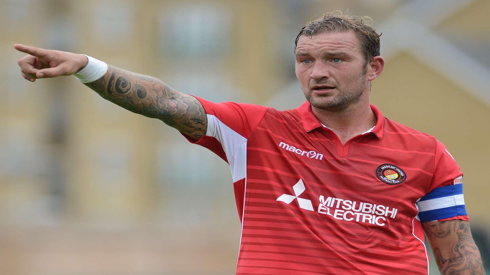 Ebbsfleet captain Danny Kedwell Picture: Gary Browne