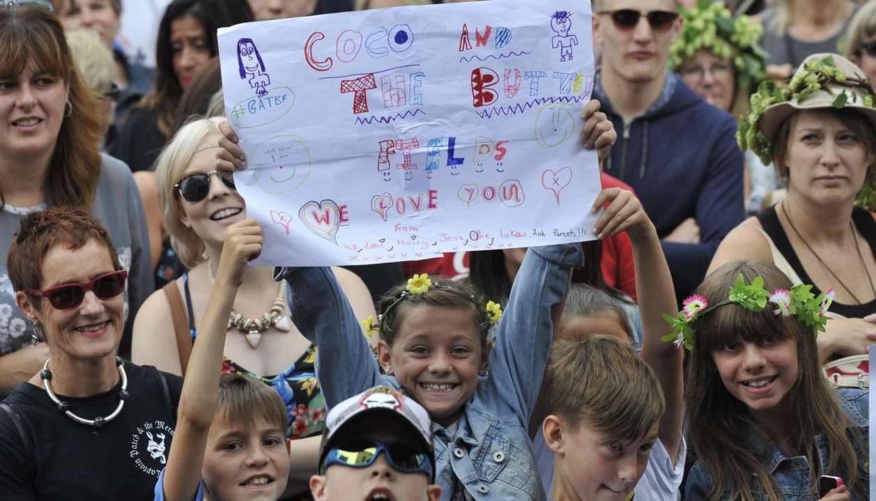 Children enjoying the music at the festival