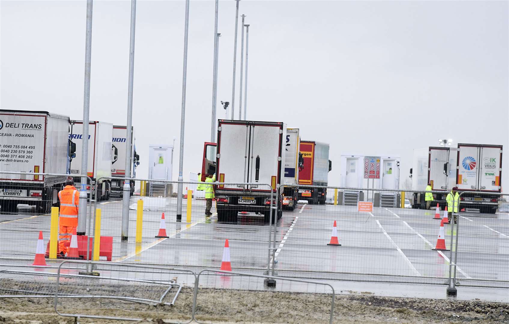 Once fully complete, 1,700 trucks will be able to use the Sevington facility. Picture: Barry Goodwin