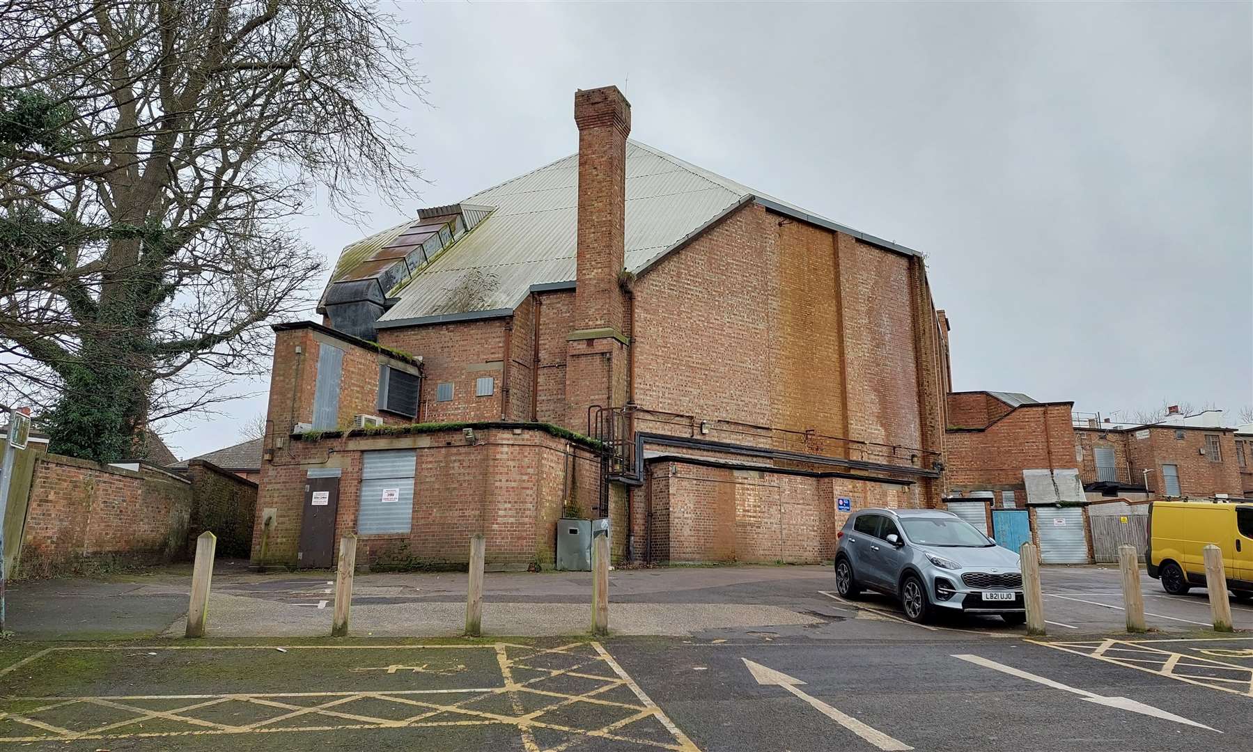 How the site looks from the Vicarage Lane car park