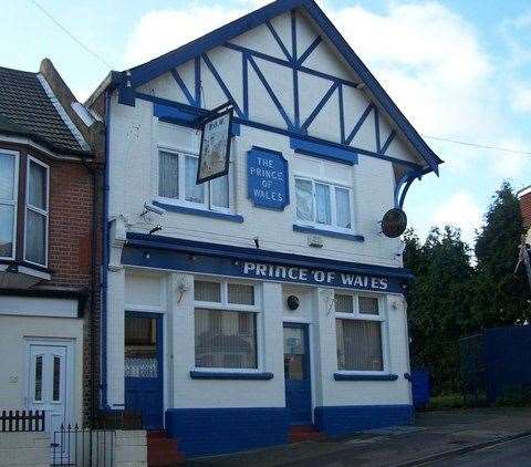 The Prince of Wales pub in Cecil Road, Rochester