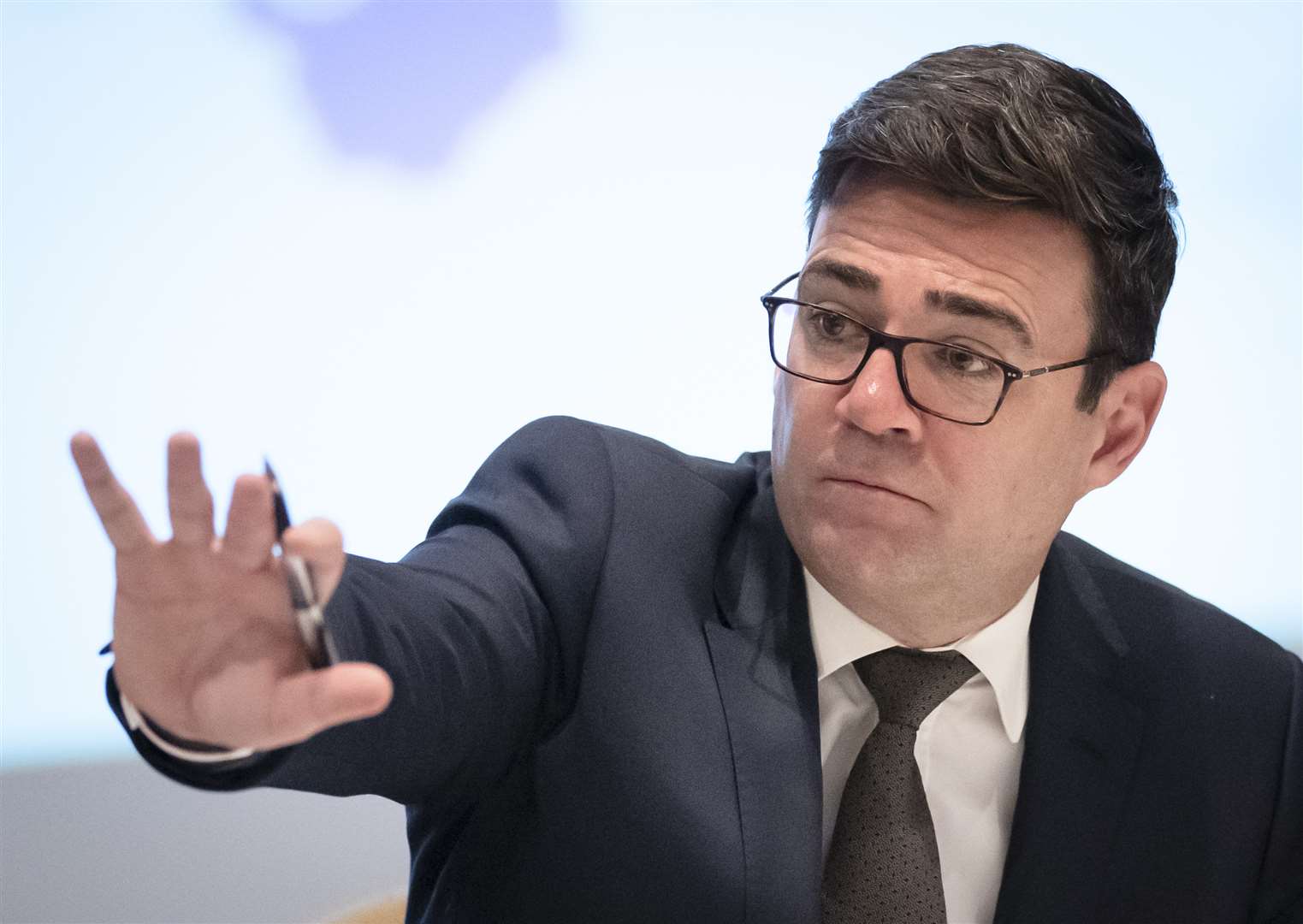 Andy Burnham, the mayor of Greater Manchester, also called for Government funding to support city centre transport (Danny Lawson/PA)