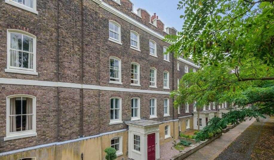 This six-bedroom house is part of a row of houses built at the Chatham Dockyard in the 1700s. Picture: Fine and Country