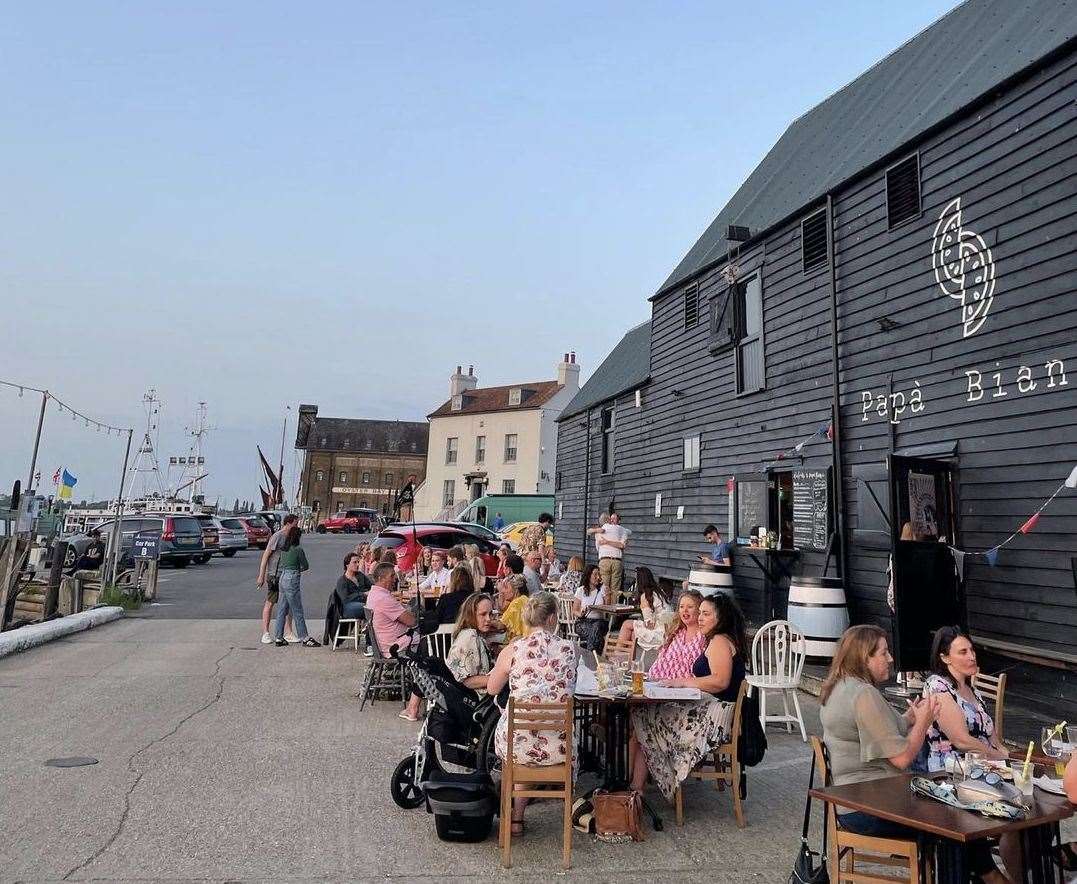 Barge Burger is one of the many businesses which calls Standard Quay home. Picture: Barge Burger/Instagram