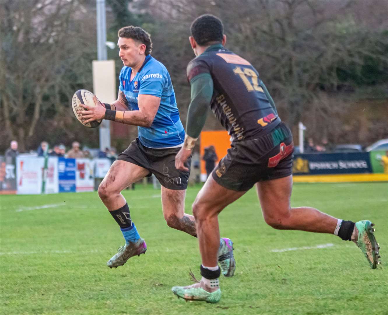 Garry Jones makes strides against Bury St Edmunds in Canterbury’s weekend defeat. Picture: Phillipa Hilton