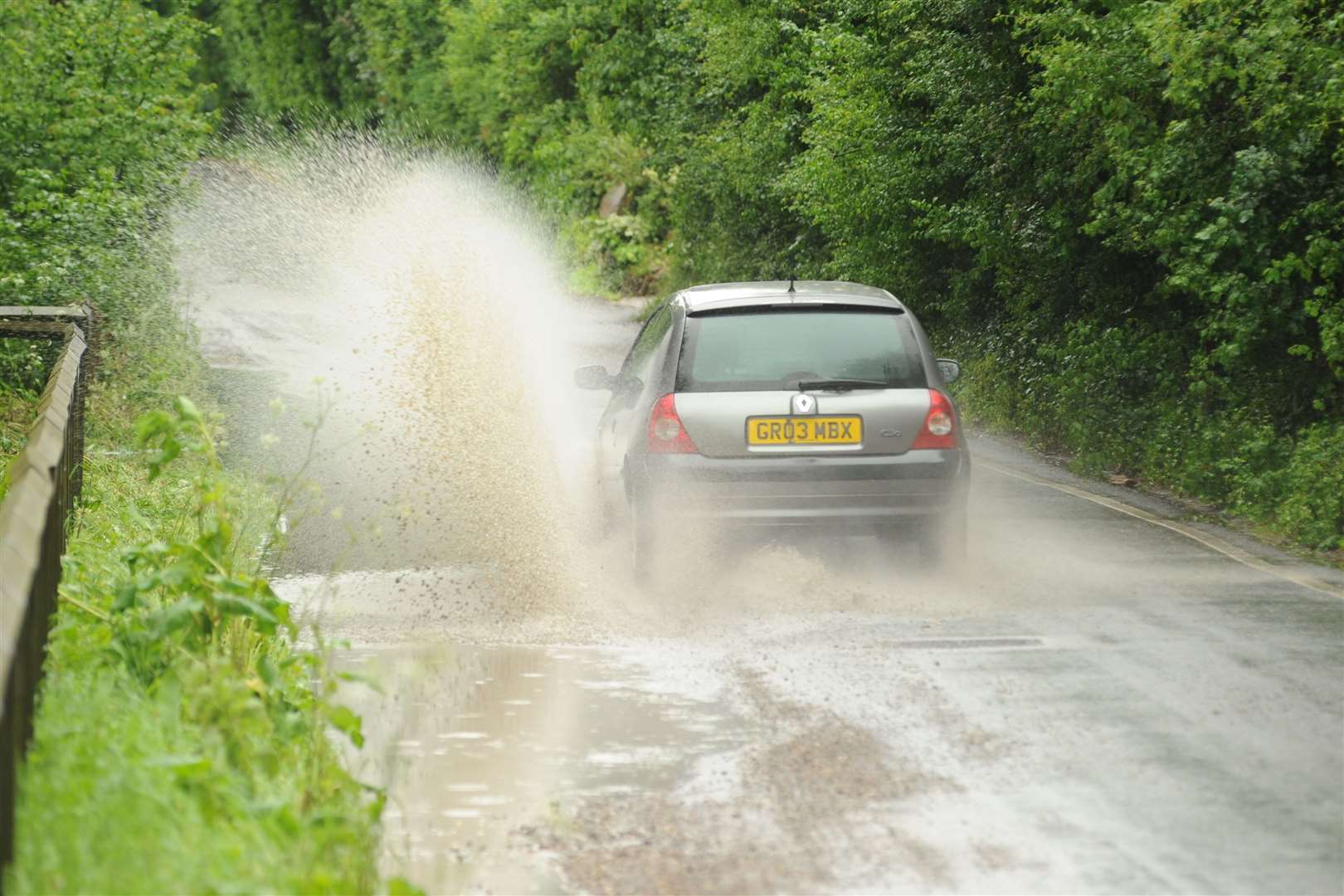 A yellow weather warning in place today