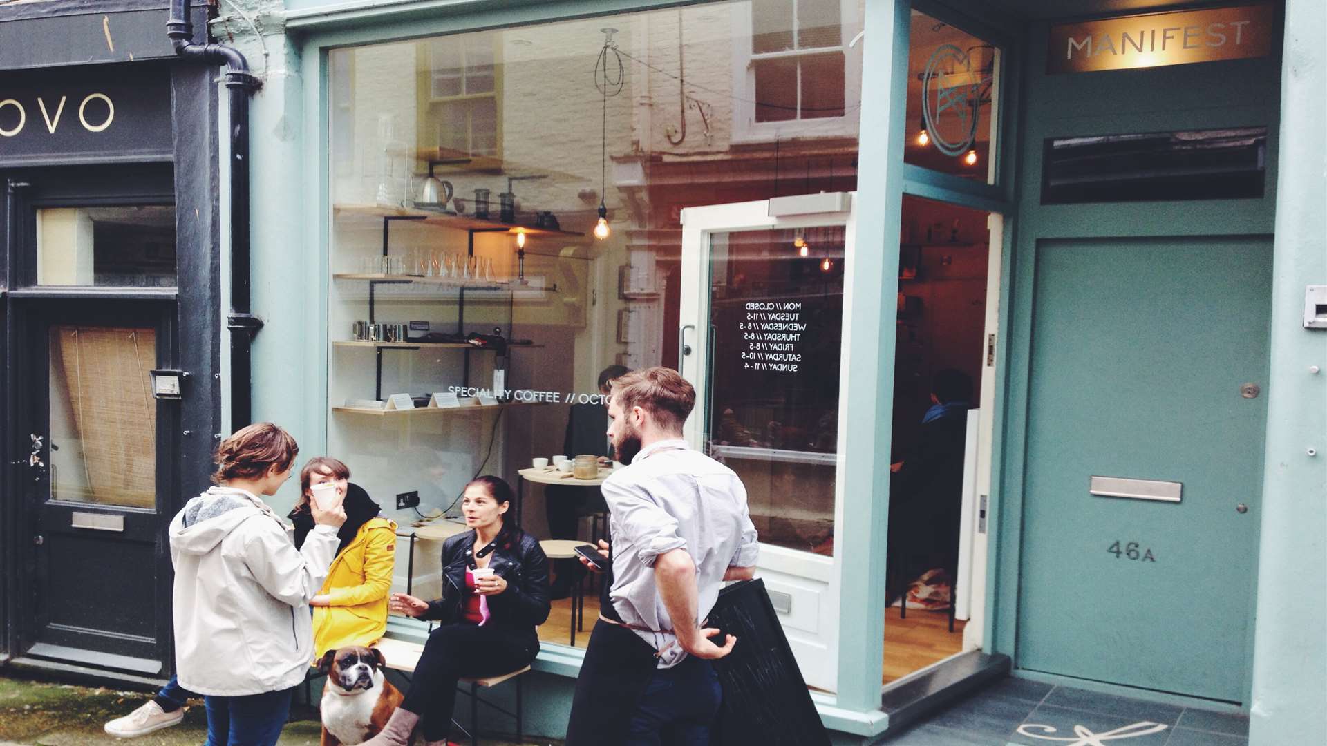 Manifest coffee shop in Folkestone's Creative Quarter