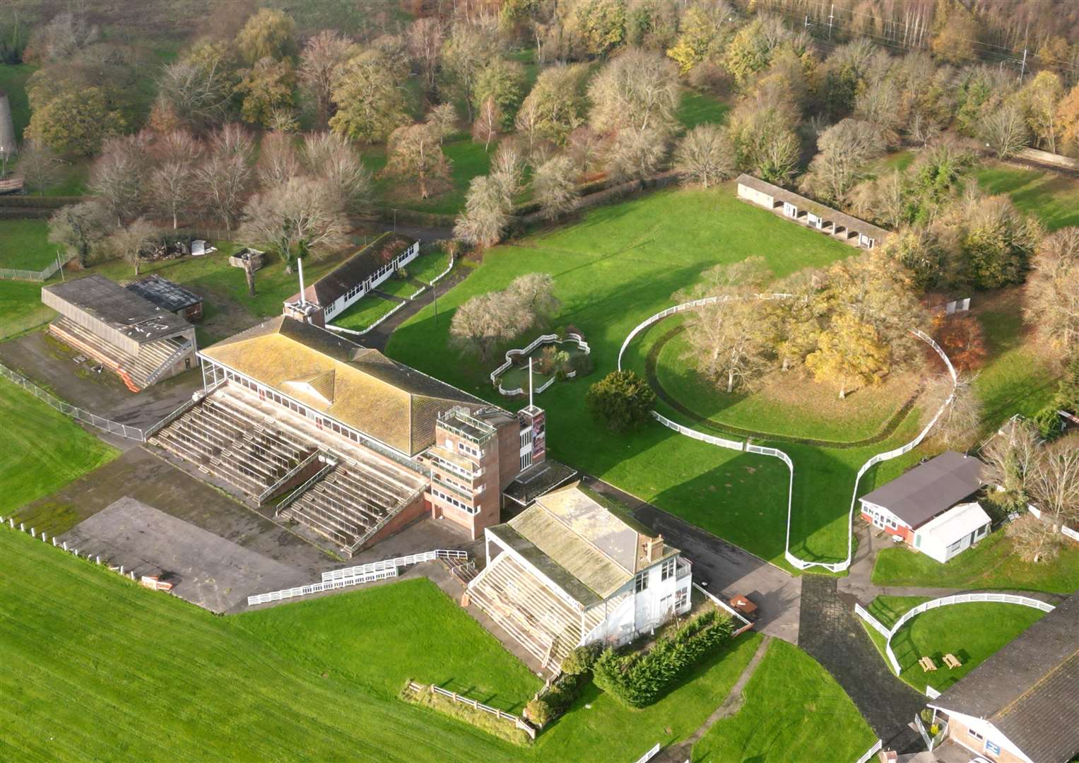 The remains of Folkestone racecourse in December 2022 - a decade after the course closed. Picture: Barry Goodwin