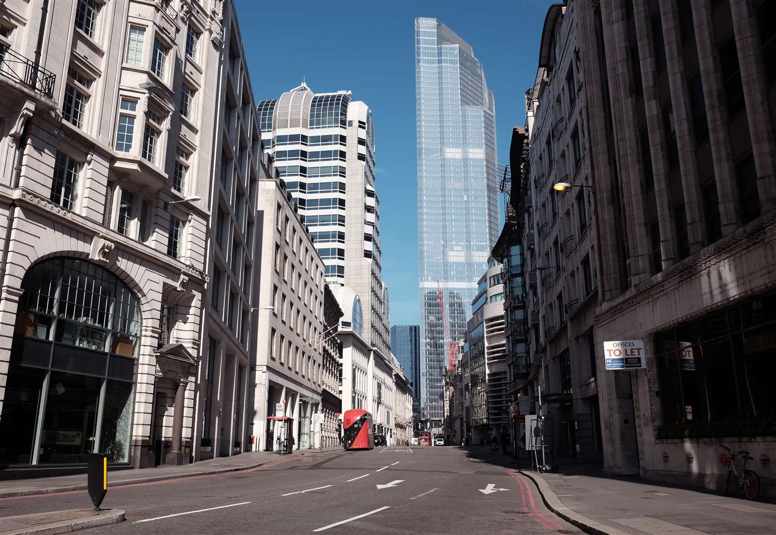 Offices in central London have fallen silent amid the lockdown (Yui Mok/PA)