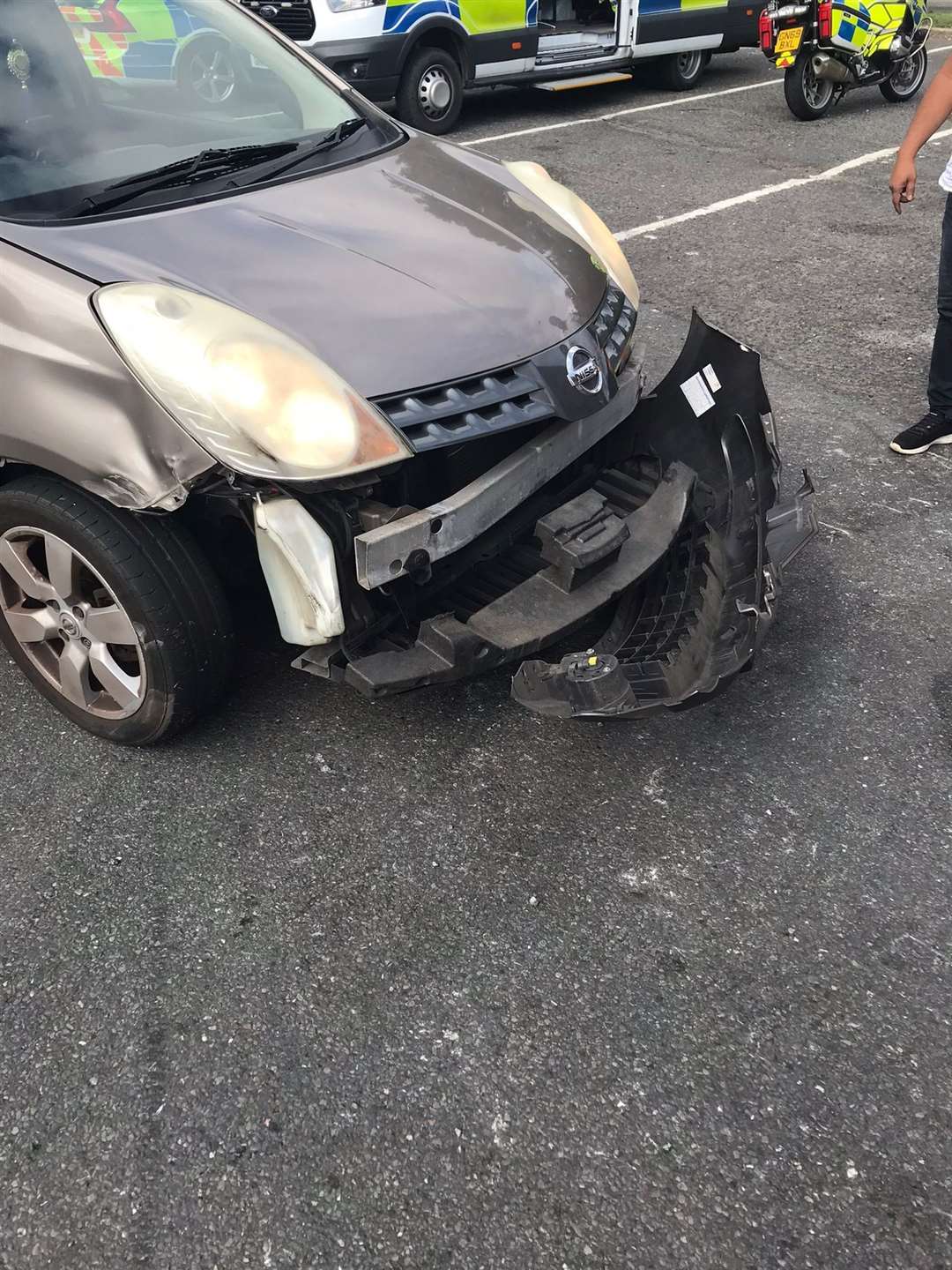 The car was pulled over on the M2 by police. Picture: Kent Police RPU