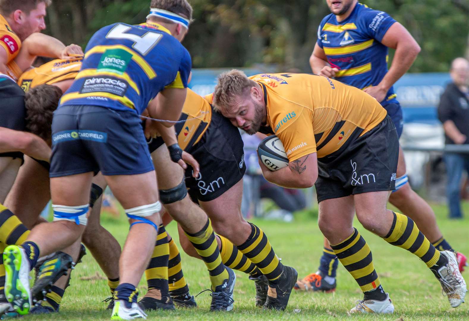 Canterbury's Nathan Morris in possession at Worthing. Picture: Phillipa Hilton