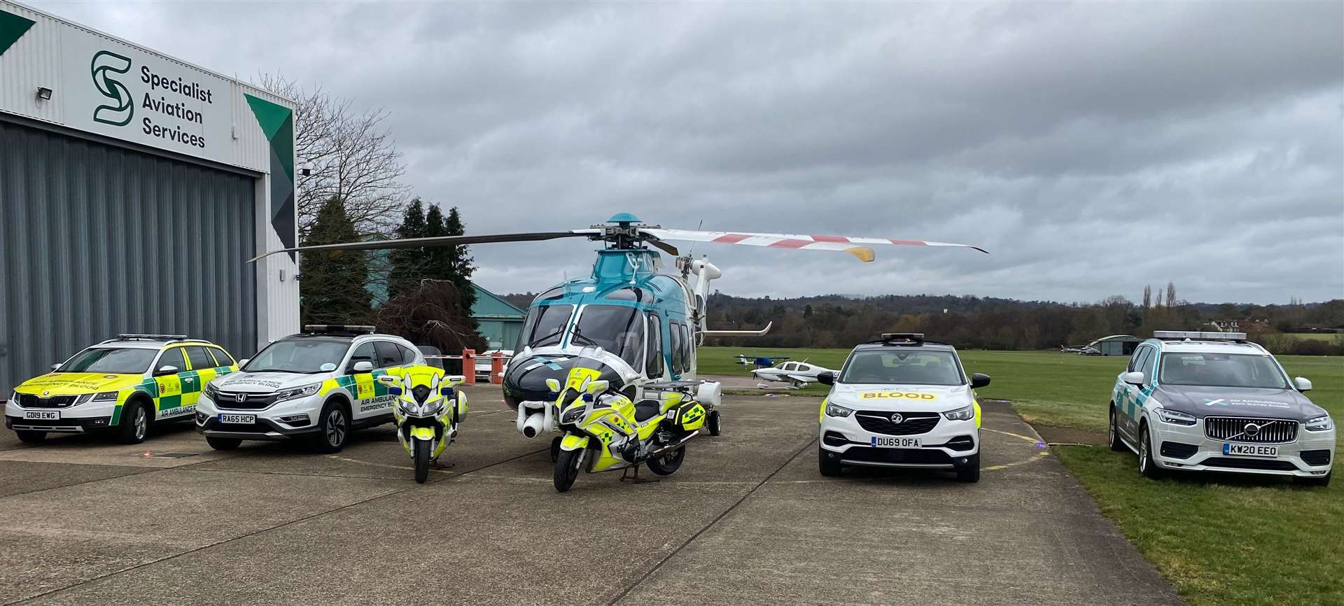 SERV Kent makes regular runs to the air ambulance base at Redhill