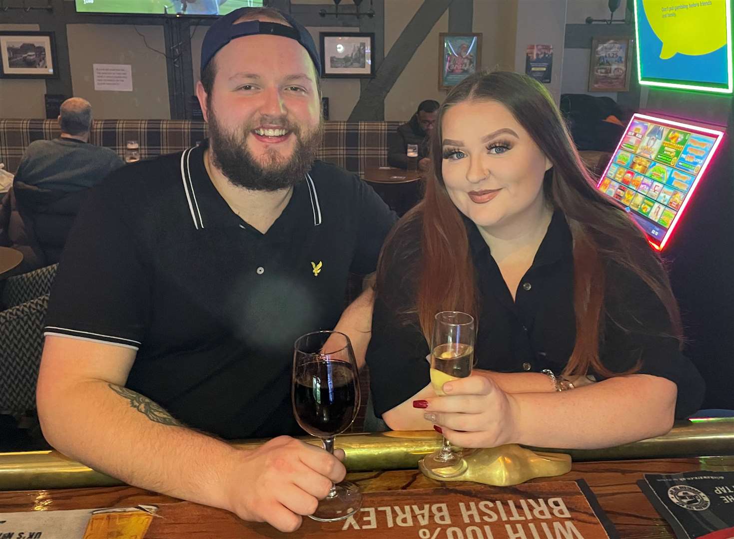 Liam and Tallulah on the other side of the bar at The House at Home in Pudding Lane, Maidstone. Photo credit: Tallulah Rennie