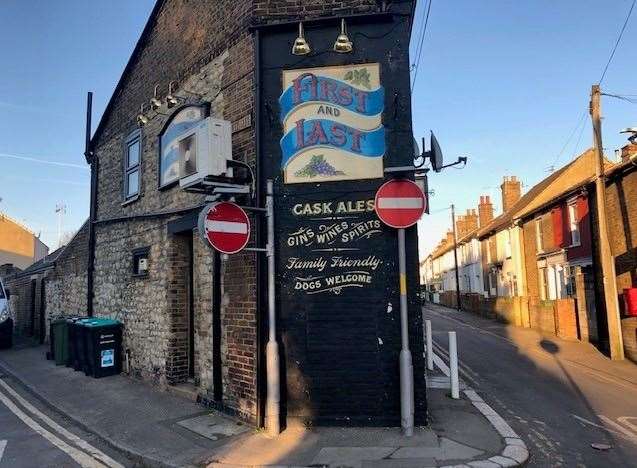 A wedge-shaped street-corner local just off the Tonbridge Road, the pub was originally called the Cradle and Coffin