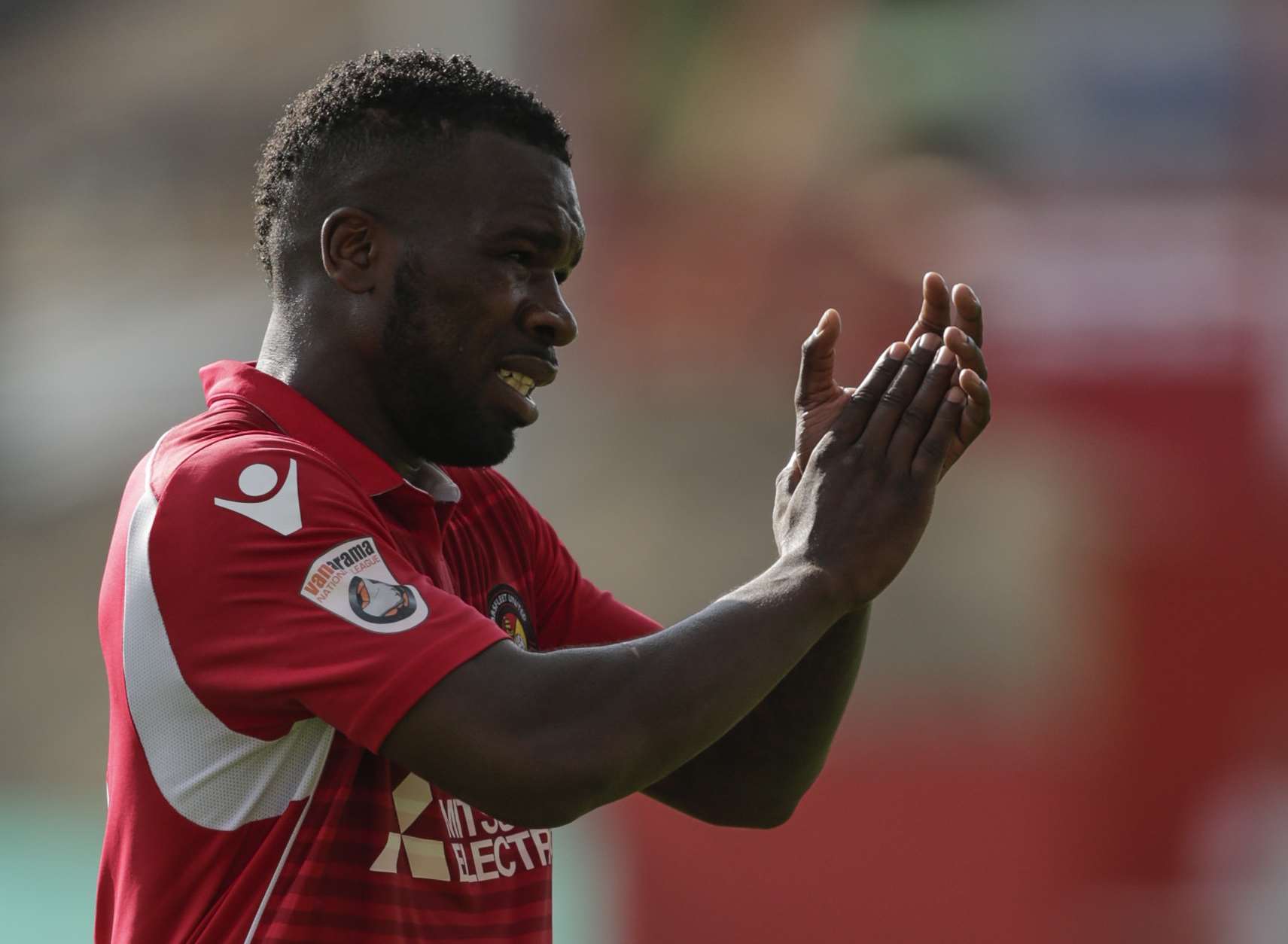 Ebbsfleet striker Aaron McLean Picture: Martin Apps