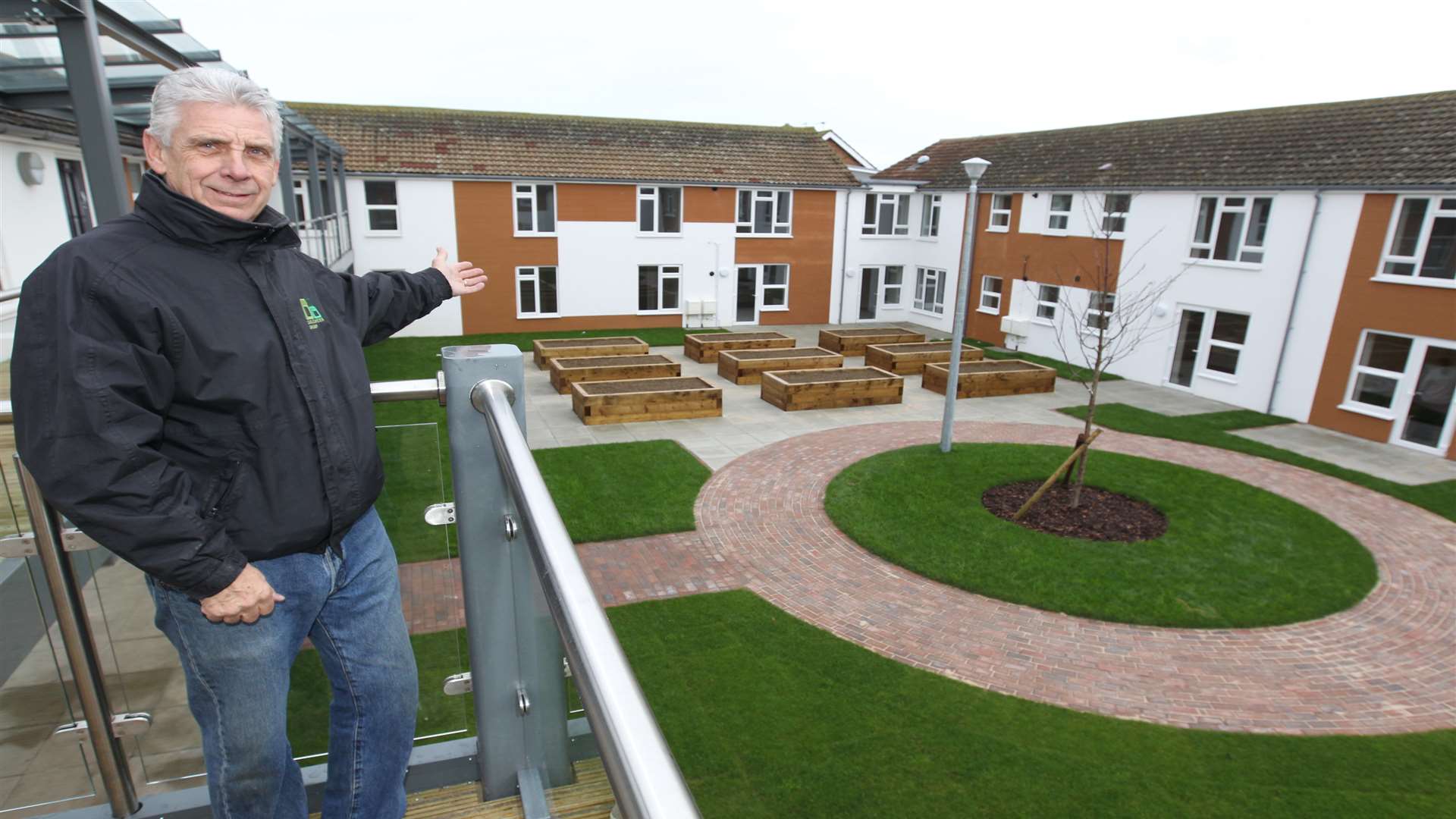 Barry Waller, a site agent from Cablesheer Ltd at St George's Court.