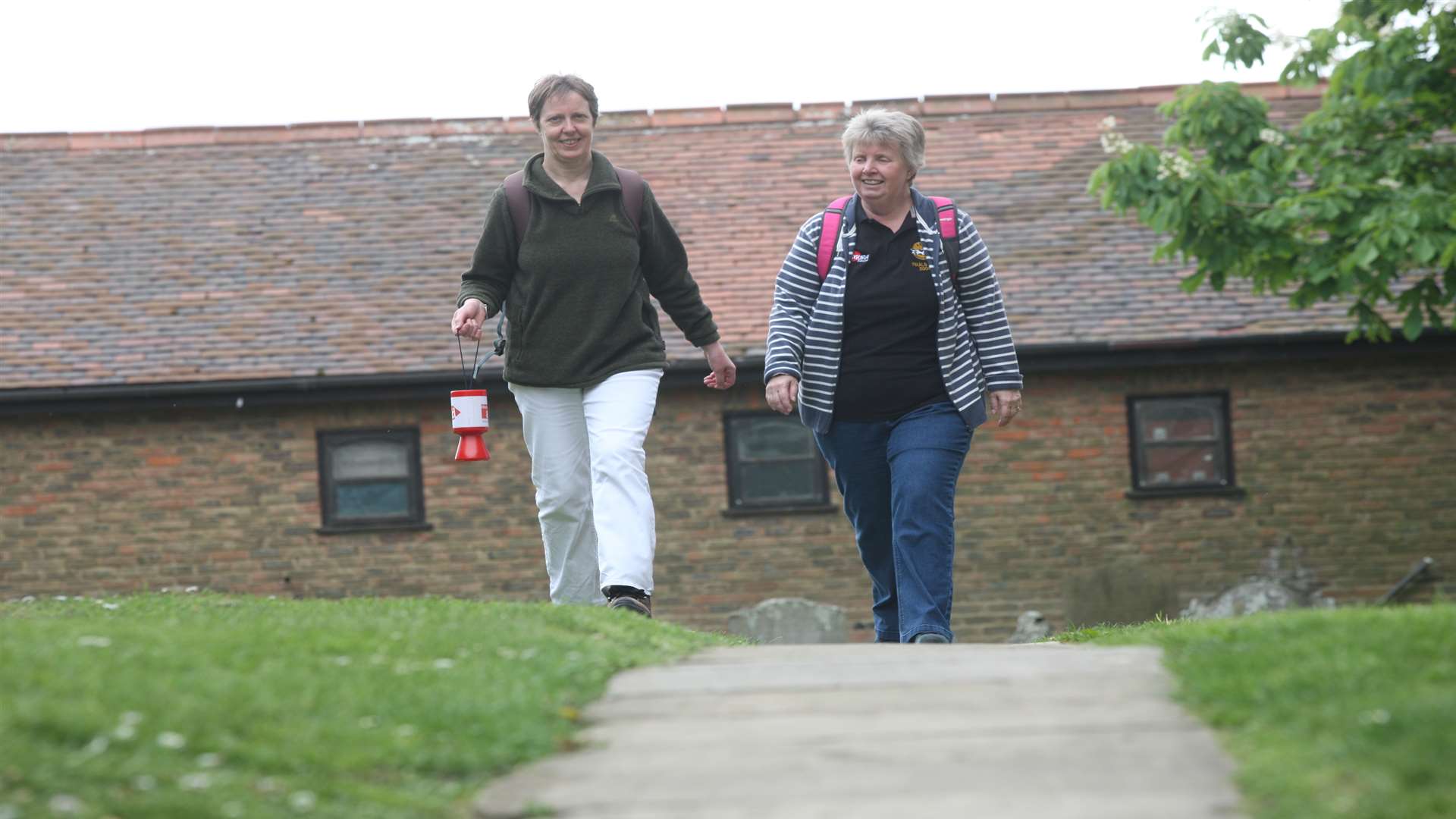 Deacon Pru Cahill with Elizabeth Gregory