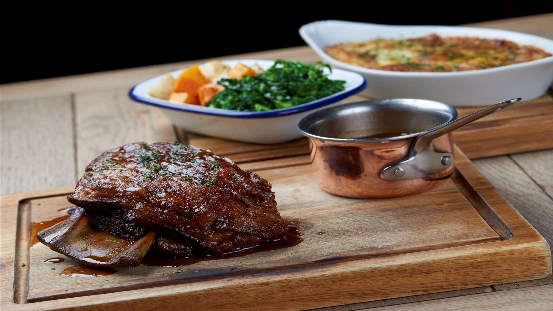 Whole roast lamb shoulder for four