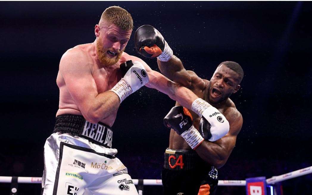 Cheavon Clarke was too good for David Jamieson on Saturday in their Final Eliminator British Cruiserweight Title Picture: Matthew Pover/Matchroom