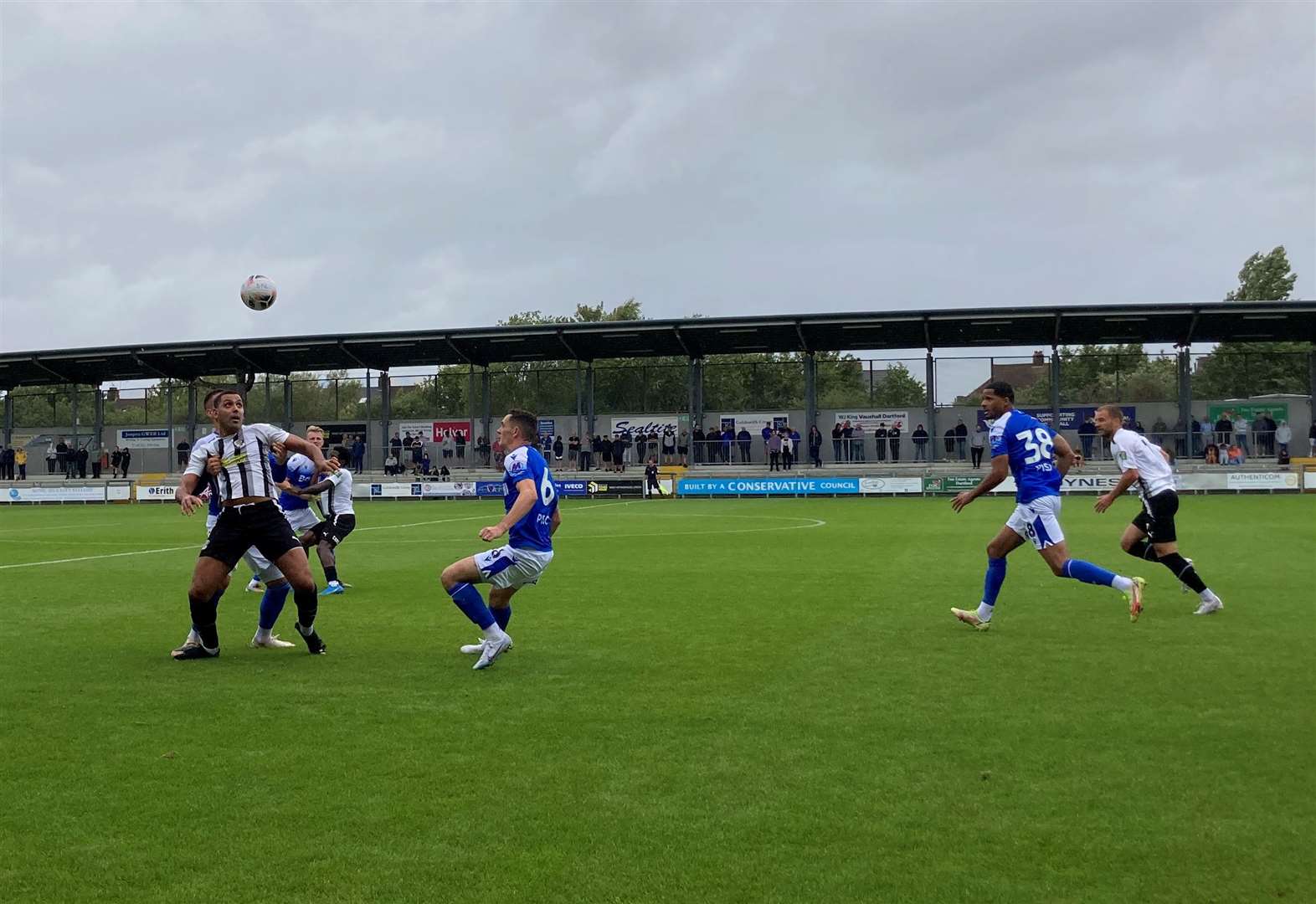 Dartford against Gillingham in pre-season at Princes Park