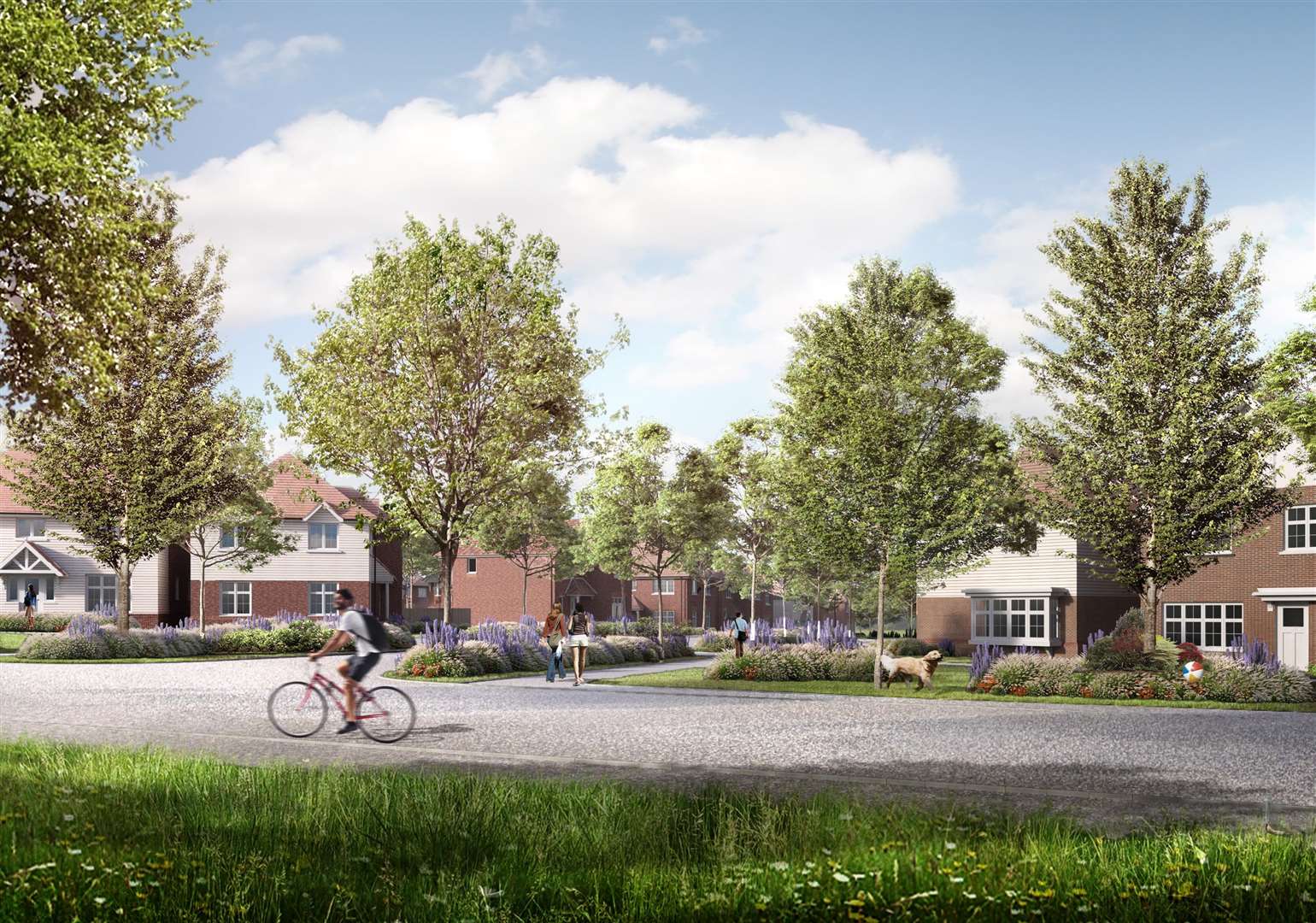 Green corridors and landscaping play a key role in the planning application according to the developers