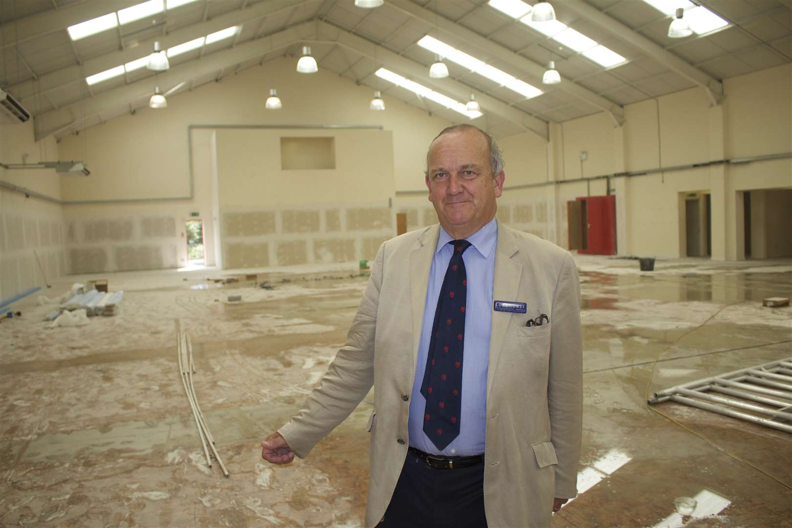 Martin Lukehurst inside the new premises while it undergoes a complete facelift