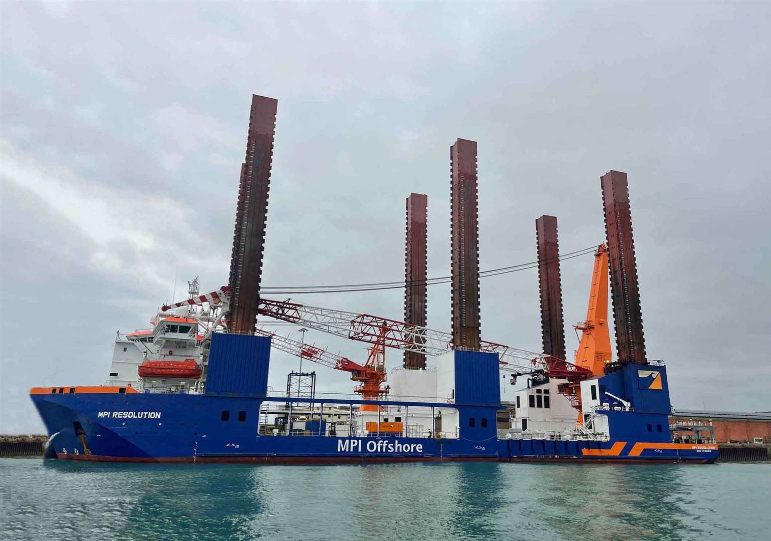 The MPI Resolution has now sailed from Dover. Picture: Matt Coker - Coker Sea Fishing / Dover Strait Shipping