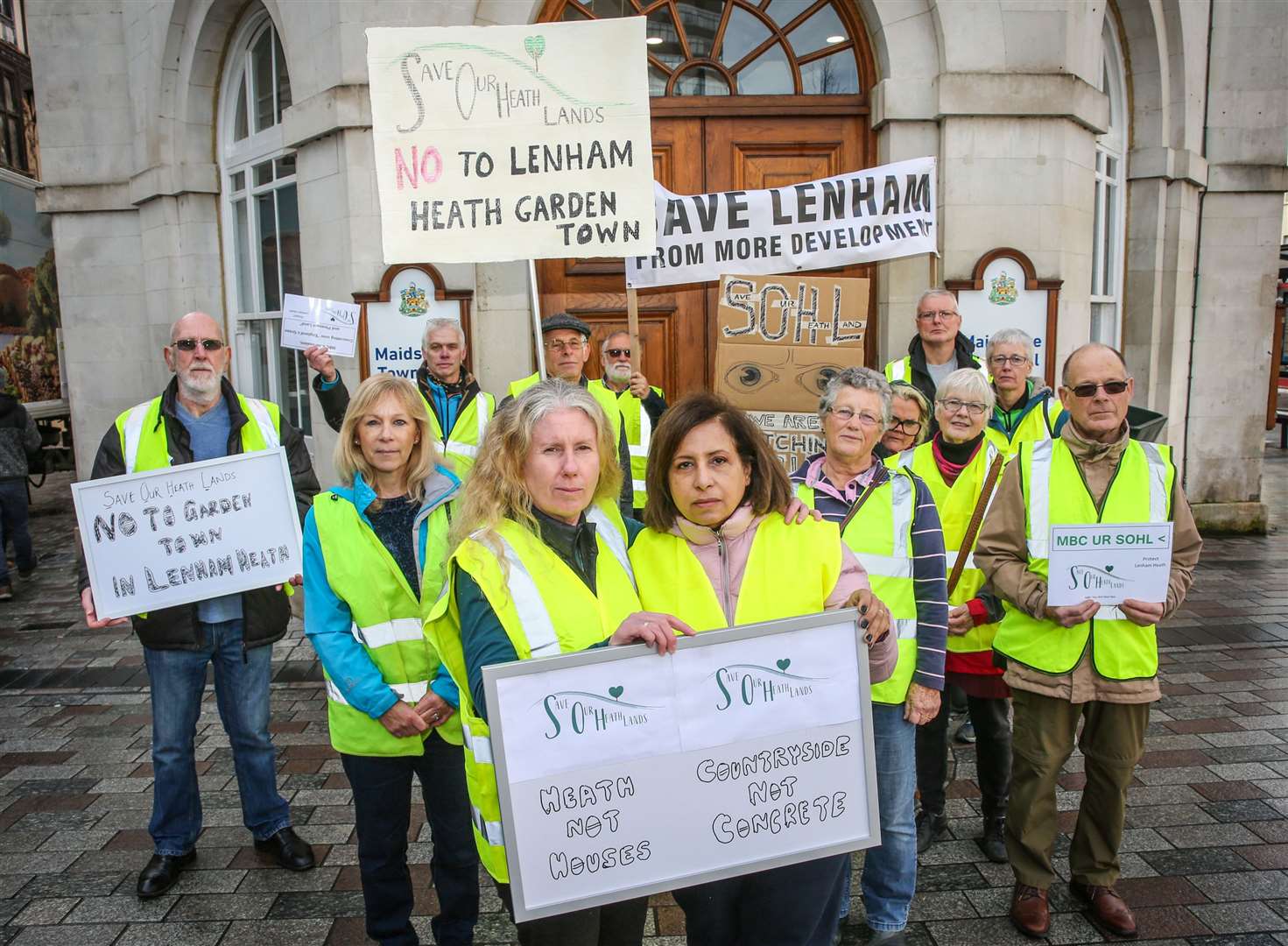 Protest march against proposals for new homes in Lenham Heath. Picture: Matthew Walker