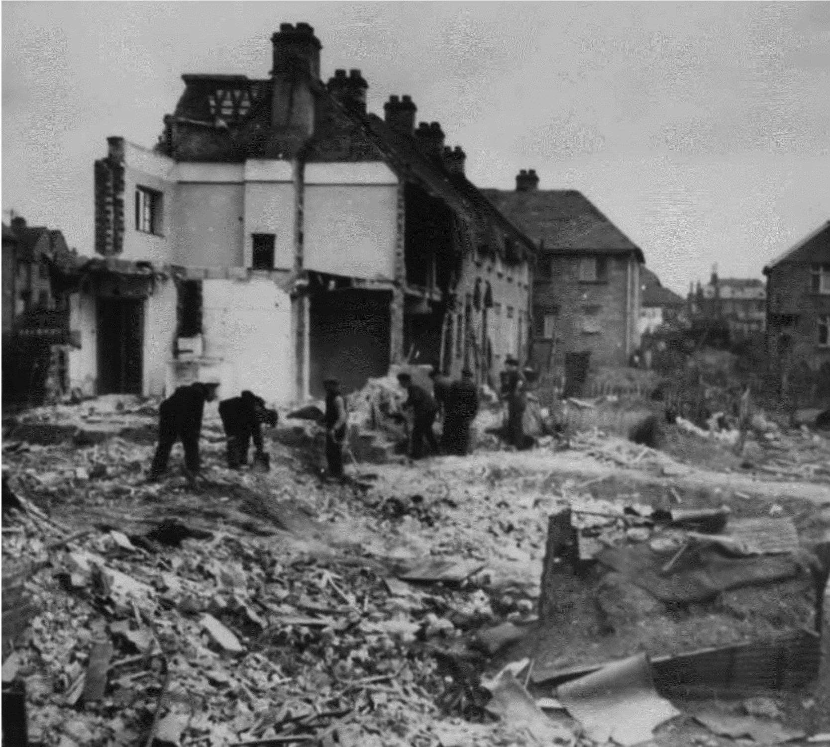 The destruction at Milton Road